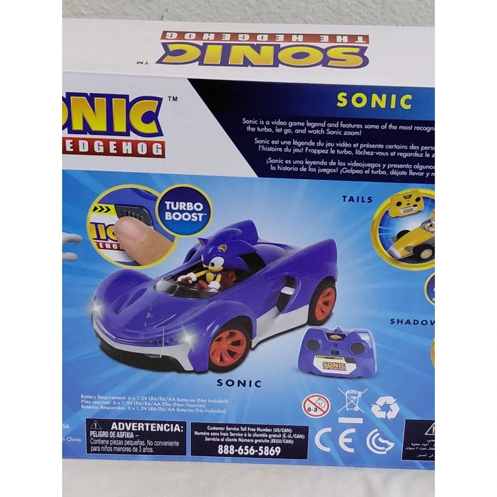 Sonic The Hedgehog 2.4GHz RC Radio Control Car Turbo Boost NKOK w/ Box